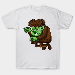 Let's Be Frank This Halloween - Frankenstein Monster Pixel Art T-Shirt